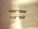The worn-out brake pad